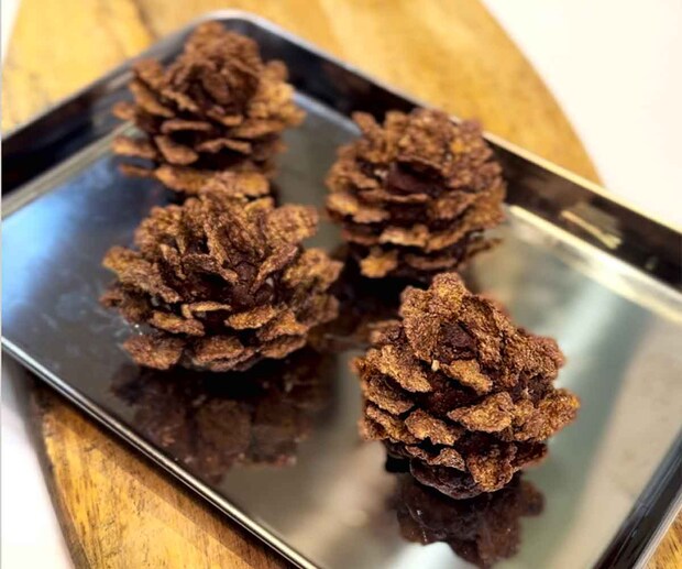 「松ぼっくりのチョコケーキ」レシピ