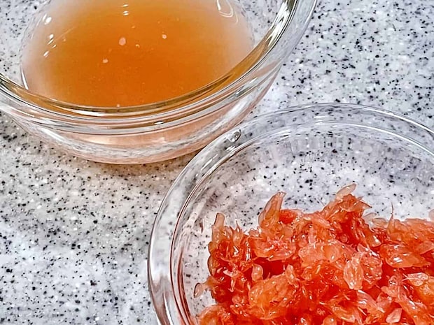 「グレープフルーツの春雨サラダ」レシピ