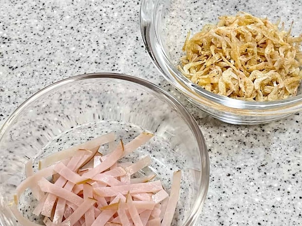 「グレープフルーツの春雨サラダ」レシピ