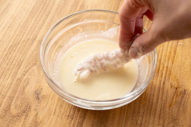 「海老天と揚げ餅の年越しそば」レシピ