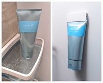 “浮かせる収納”で掃除がらくらく！セリアの「チューブホルダー」が超優秀