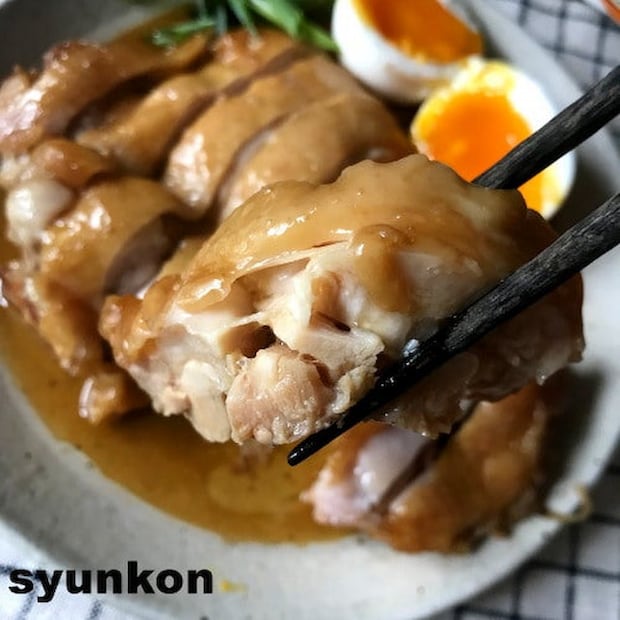 山本ゆりさんの「だし鶏チャーシュー」レシピ