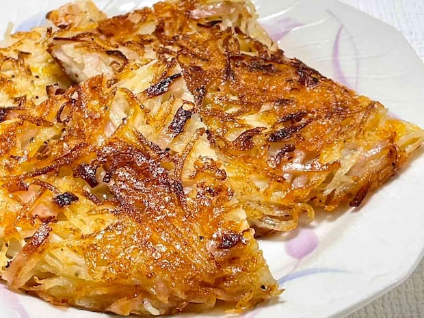 じゃがいもとハムチーズのガレット