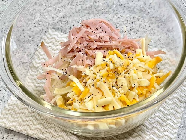 じゃがいもとハムチーズのガレット