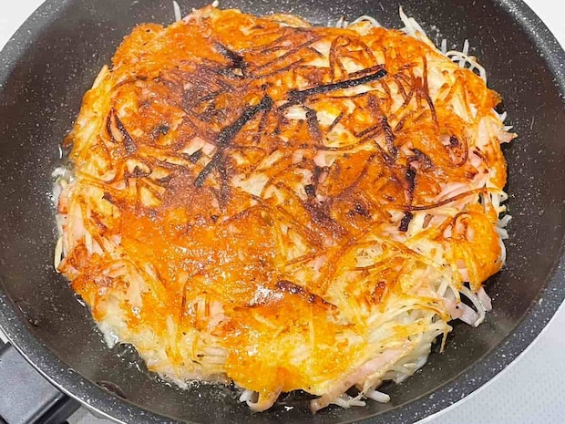 じゃがいもとハムチーズのガレット