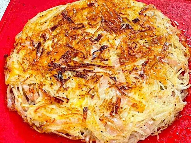 じゃがいもとハムチーズのガレット