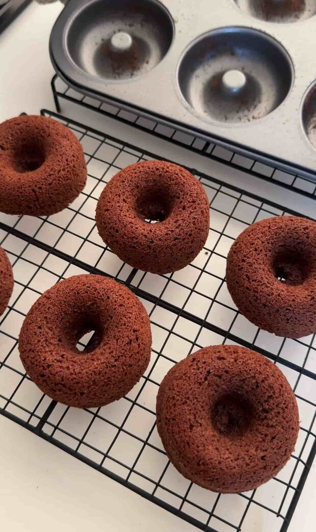 チョコケーキな焼きドーナツ