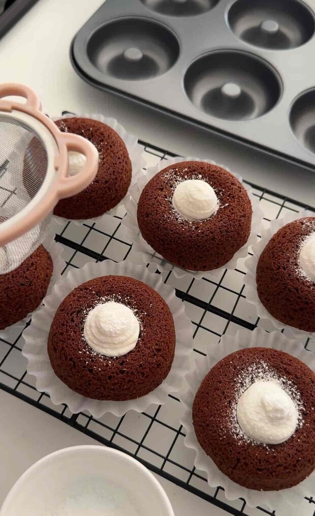 チョコケーキな焼きドーナツ