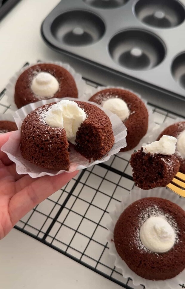 チョコケーキな焼きドーナツ