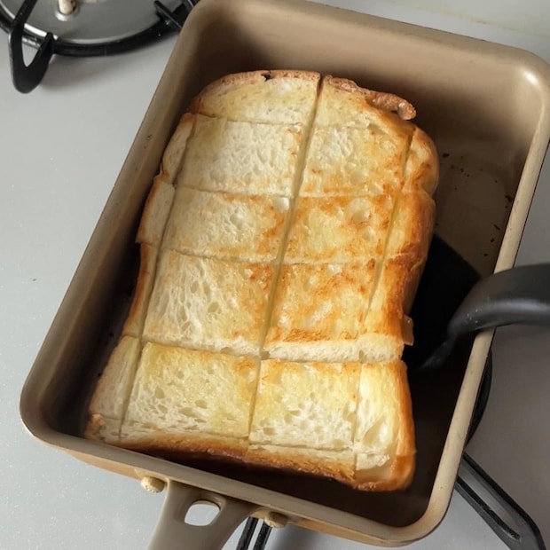 きなことバナナのトースト