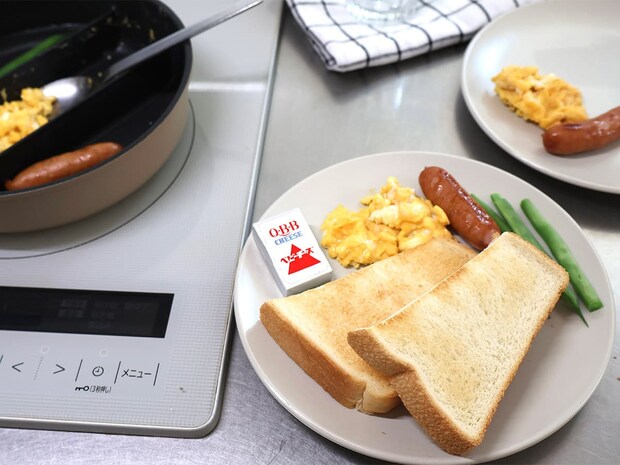 お弁当作りへのハードルが低くなる。三品同時調理&洗い物が減る「仕切りつきフライパン」