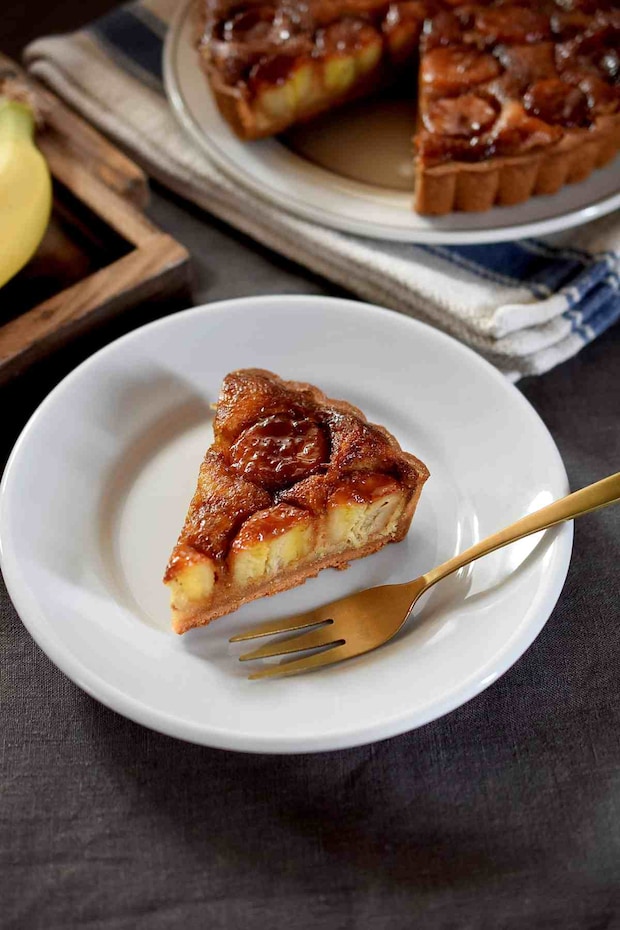 カラメルバナナタルト