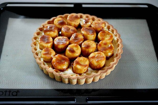 カラメルバナナタルト