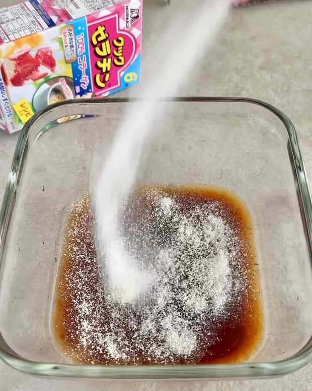 「5分でポン酢ジュレ」レシピ