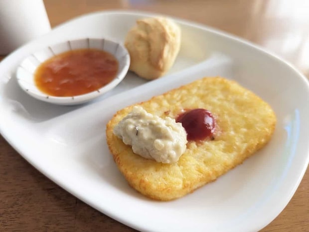 カルディ わさびのタルタルソースとハッシュドポテト