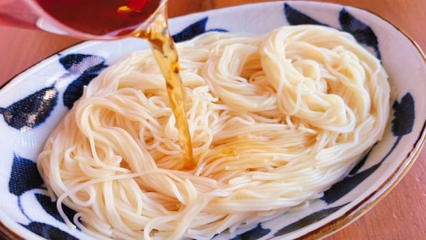 ぶっかけツナ塩昆布そうめん