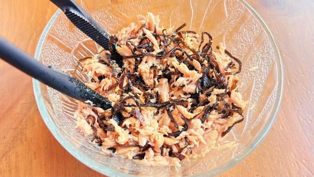 ぶっかけツナ塩昆布そうめん