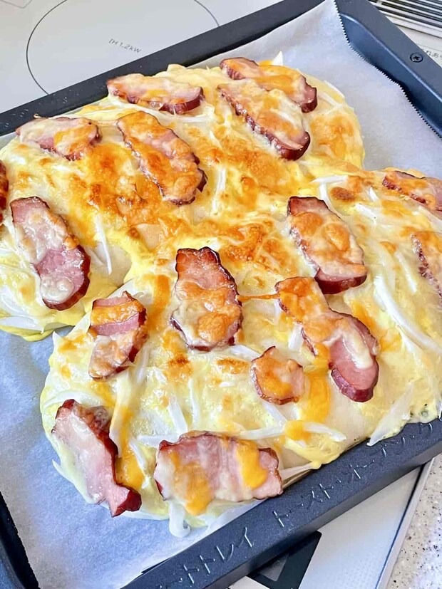 「ブロックベーコンで作るケーゼドッグ」レシピ