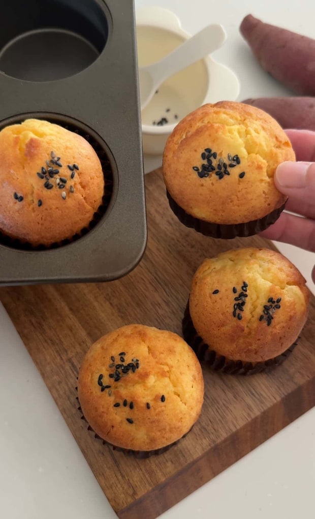 さつまいもマフィン