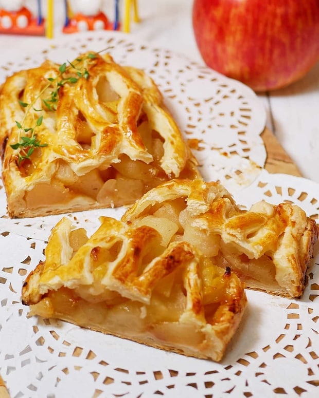 型なし＆トースターでOK！冷凍パイシートで作る「簡単アップルパイ」レシピ