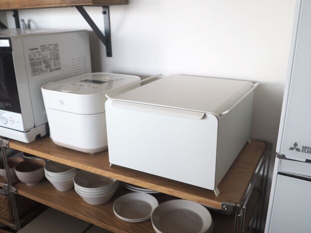 コンパクトに置ける ブレッドケース 収納ケース 幅34cm スタッキング 可能／パンケース 引き出し 食パンケース キッチン収納 キッチン 調味料ラック／Ordre