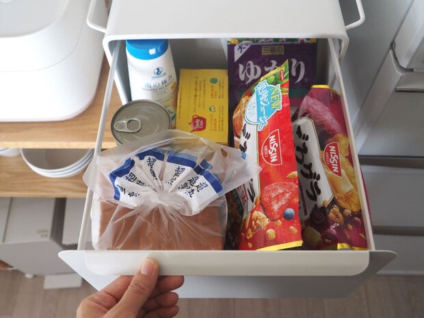 コンパクトに置ける ブレッドケース 収納ケース 幅34cm スタッキング 可能／パンケース 引き出し 食パンケース キッチン収納 キッチン 調味料ラック／Ordre