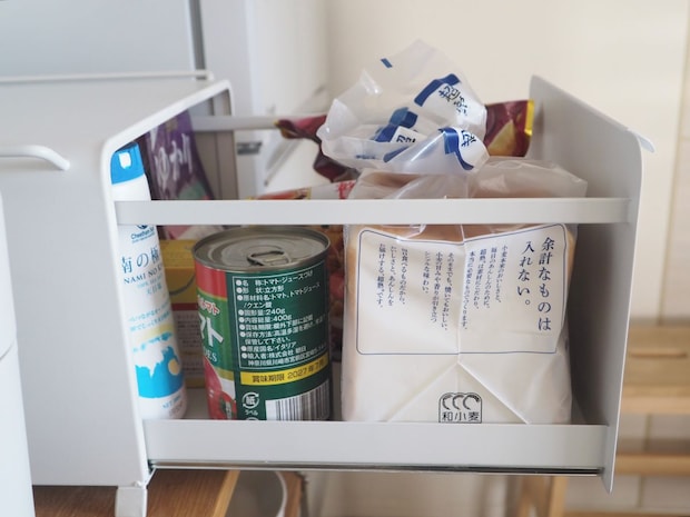 コンパクトに置ける ブレッドケース 収納ケース 幅34cm スタッキング 可能／パンケース 引き出し 食パンケース キッチン収納 キッチン 調味料ラック／Ordre