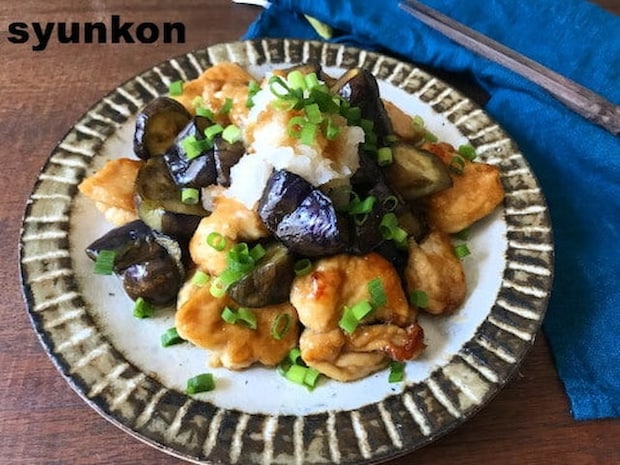 ボリューム満点!「鶏むね肉となすのおろしだれ」の作り方【テレビ紹介レシピ】