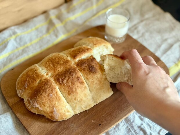 ミルクちぎり焼成後