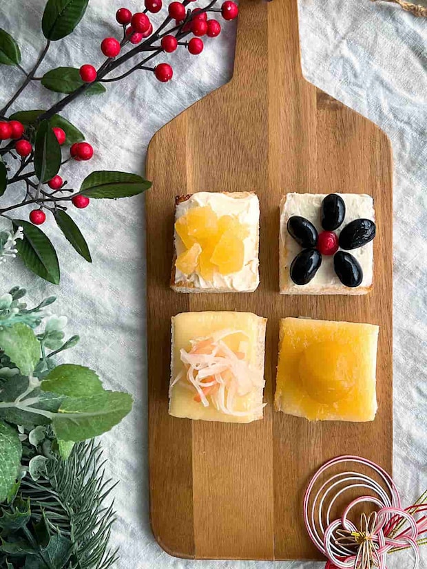 残ったおせちが見違える!一口サイズがかわいい「おせちリメイクトースト」