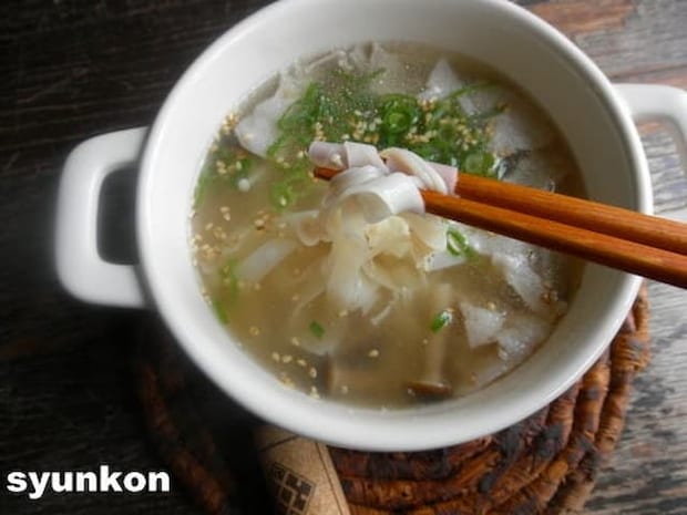 「餃子の皮ヌードル」レシピ