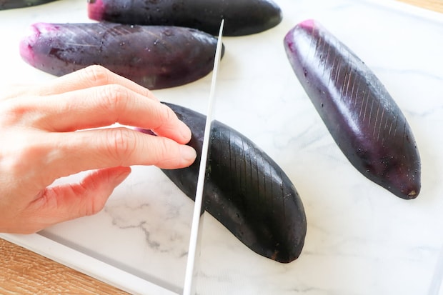 なすとこんにゃくの甘辛煮