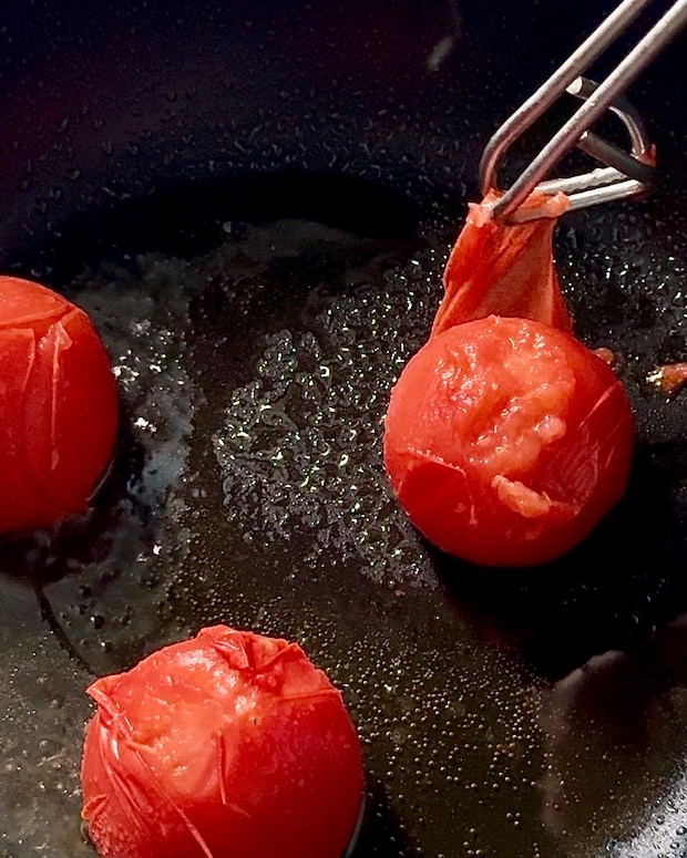 トマトの皮むき