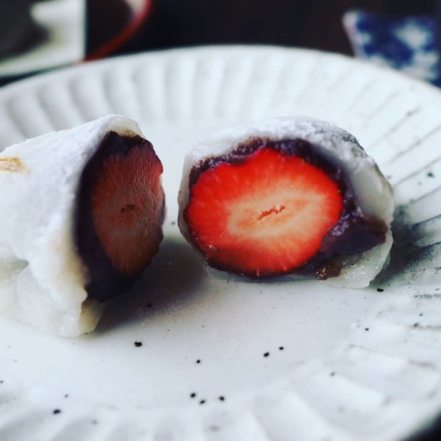 雪うさぎと雪だるまのいちご大福