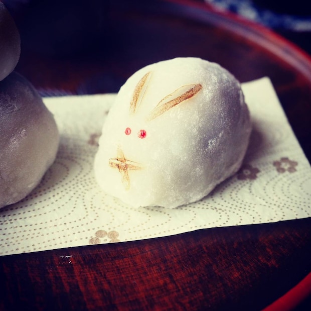 雪うさぎと雪だるまのいちご大福