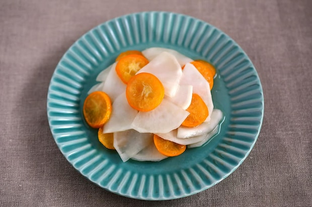 金柑のはちみつ漬けを使ったかぶなます