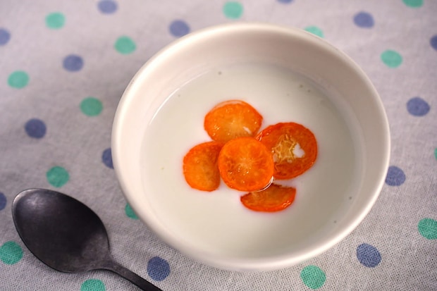 金柑のはちみつ漬けを使ったヨーグルト