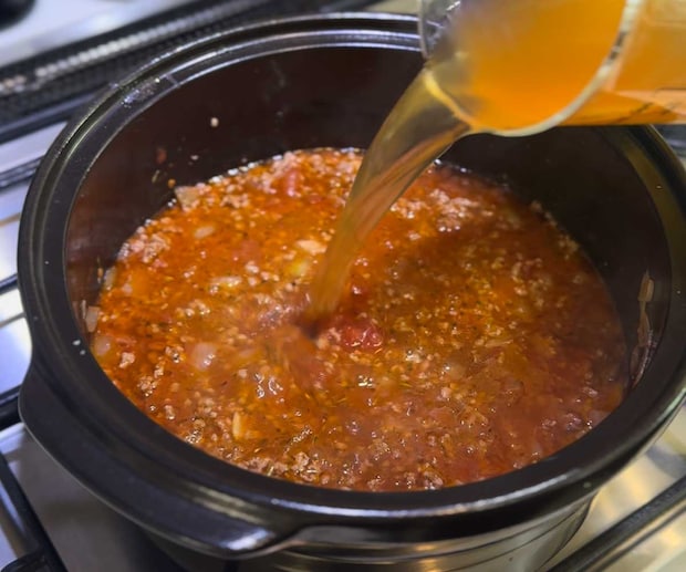 ラザニアスープとチーズボール