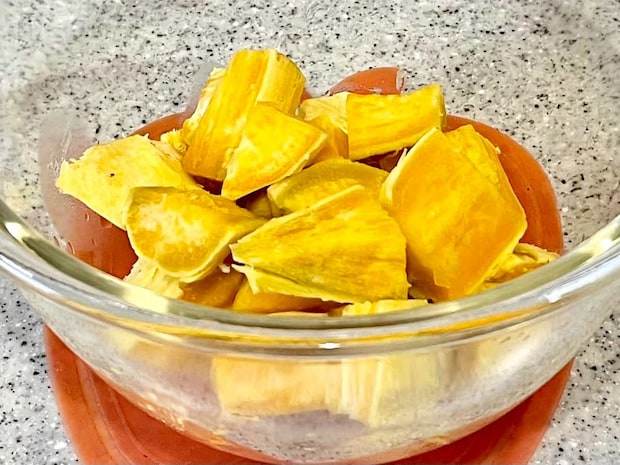 ほうれん草とベーコンのさつまいもサラダ