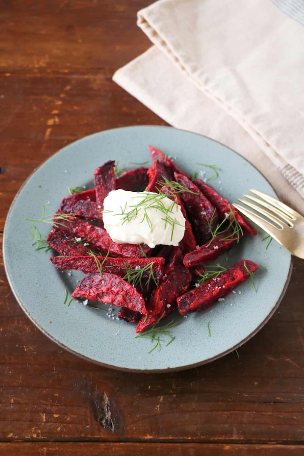 フライドビーツ クリームチーズ添え