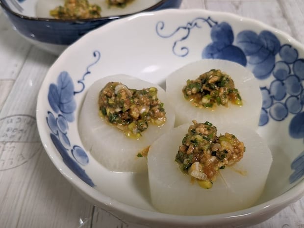 ふろふき大根のねぎみそのせ