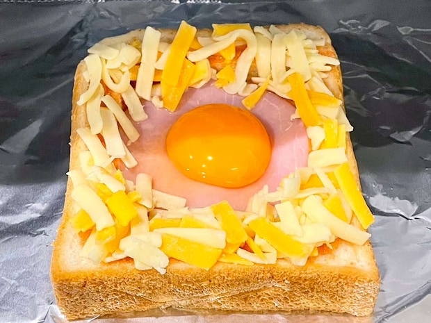 明太ハムエッグチーズトースト