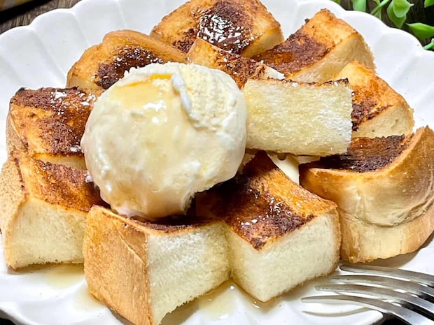 甘じょっぱさにやみつき♪「クワトロフォルマッジ風ハニートースト」レシピ
