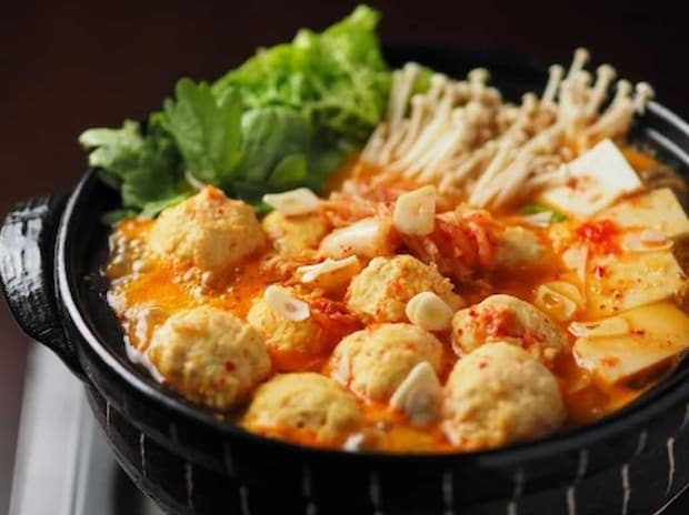 筋肉料理人さん 鶏だんごキムチ鍋