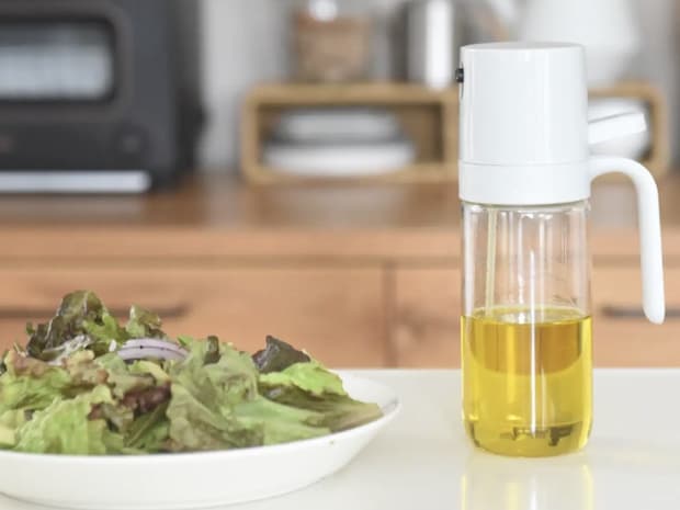 【アンジェ別注】油の量を抑える オイルスプレー オイルボトル 耐熱ガラス 250ml