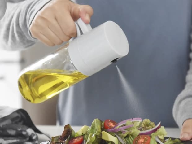 【アンジェ別注】油の量を抑える オイルスプレー オイルボトル 耐熱ガラス 250ml