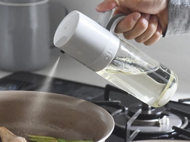 【アンジェ別注】油の量を抑える オイルスプレー オイルボトル 耐熱ガラス 250ml