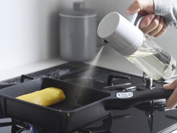 【アンジェ別注】油の量を抑える オイルスプレー オイルボトル 耐熱ガラス 250ml