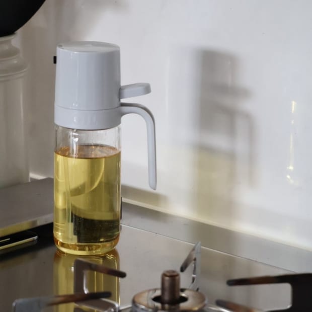 【アンジェ別注】油の量を抑える オイルスプレー オイルボトル 耐熱ガラス 250ml