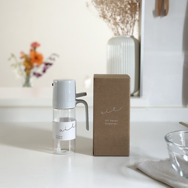 【アンジェ別注】油の量を抑える オイルスプレー オイルボトル 耐熱ガラス 250ml